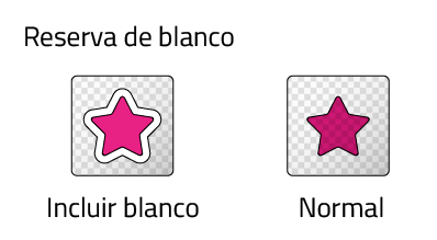 reserva de blanco icono